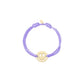 Satin Armband lila mit Smiley