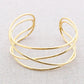Damen Armband mit 4 Streifen gold