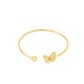 Damen Armreifen 'Schmetterling' gold