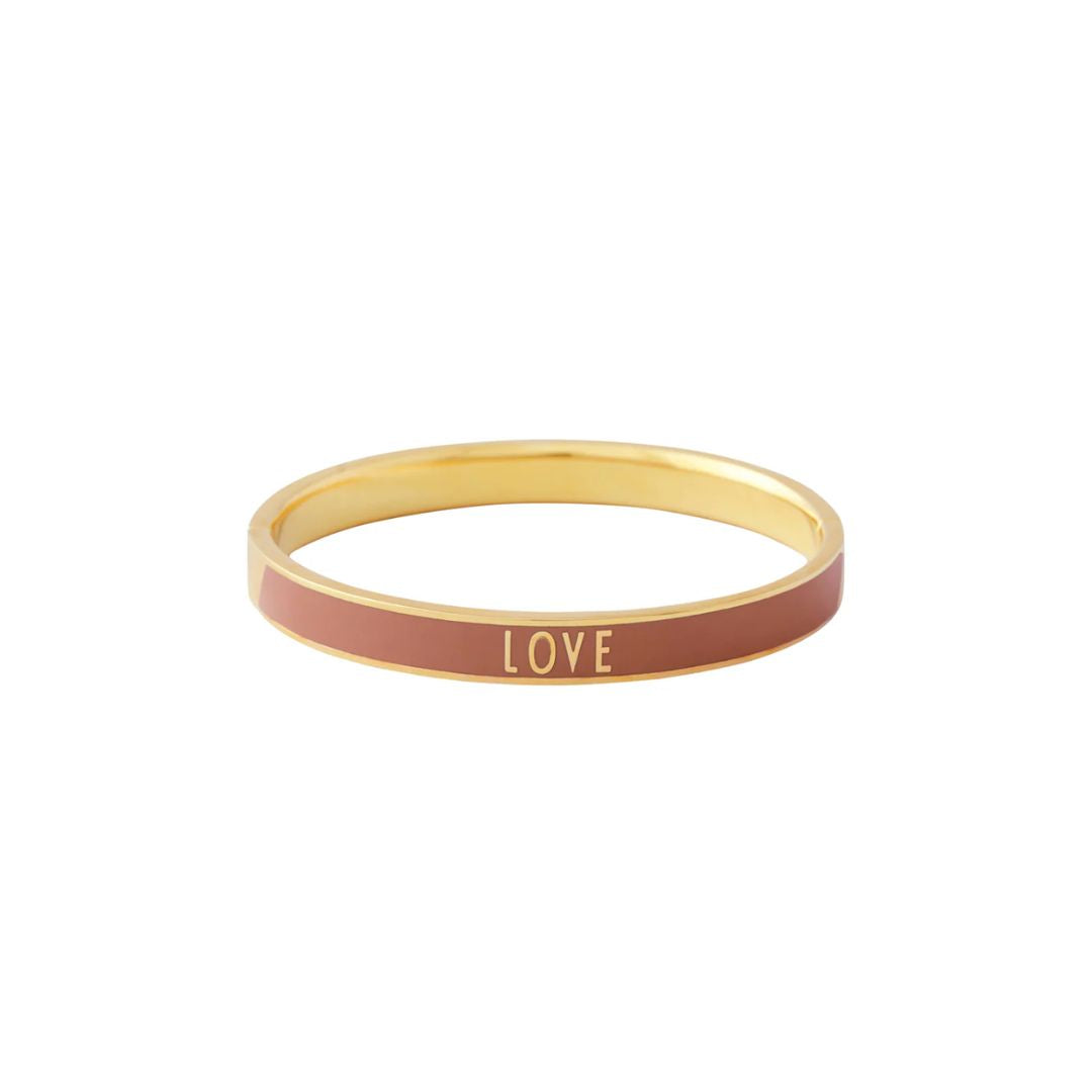 Damen Statement Armreif 'love' rosa