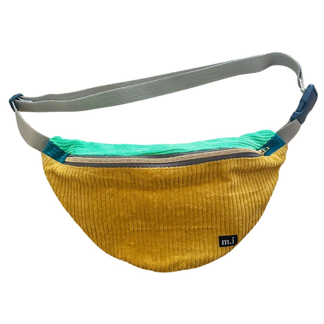 Damen Hipbag 'Patchwork Unique' gelb/blau/türkis
