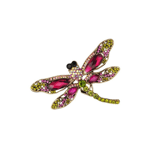 Damen Brosche 'Libelle' multicolor