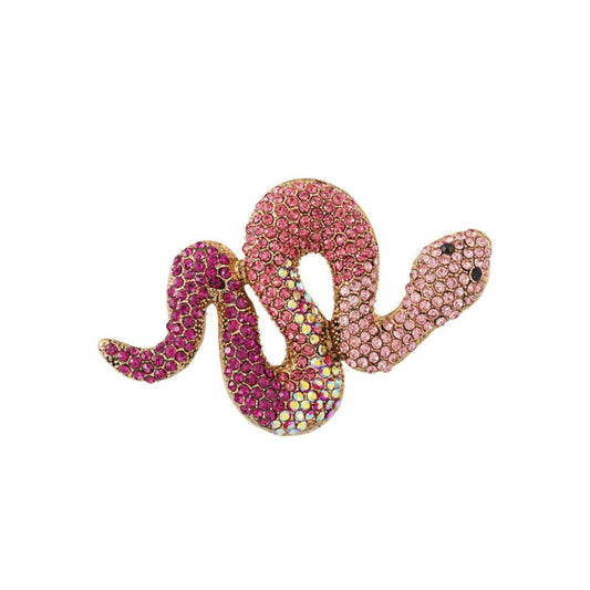 Damen Brosche 'Snake' purple