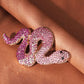 Damen Brosche 'Snake' purple