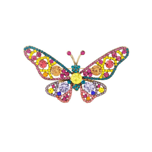 Damen Brosche 'Butterfly' multicolor