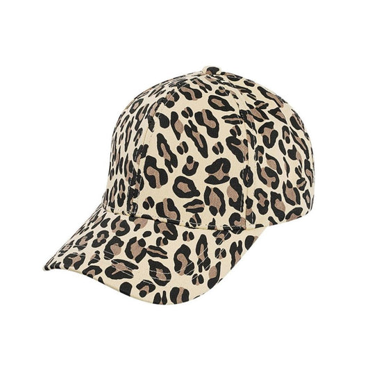 Damen Cap 'Leopard Print beige'