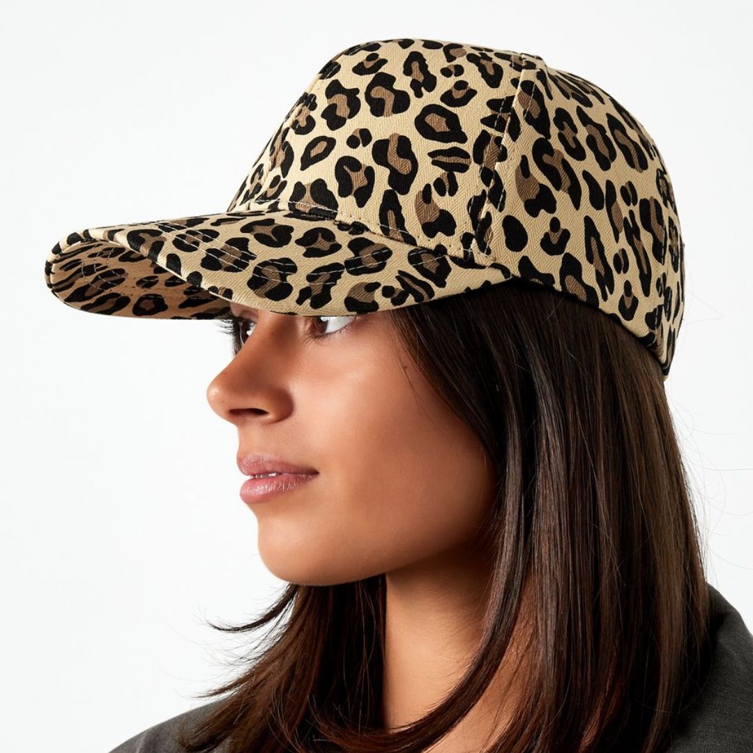 Damen Cap 'Leopard Print beige'