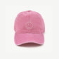 Damen Cap rosa mit Smileystickerei