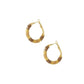 Damen Creolen 'Perlen der Freude' beige/gold