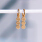 Damen Ohrringe 'Hoops  mit 3 Smiley gold