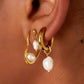 Damen Creolen 'Pearls'