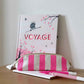 Etui 'Gaston Streifen Neonpink'