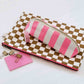 Etui 'Gaston Streifen Neonpink'