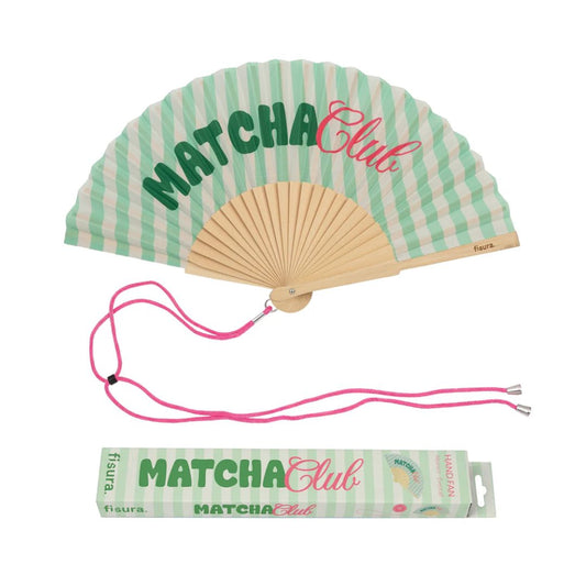 Damen Handfächer „Matcha Club“