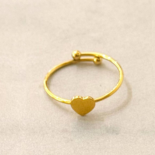 Damen Fingerring 'Herz' gold