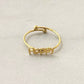 Damen Fingerring 'Happy' gold