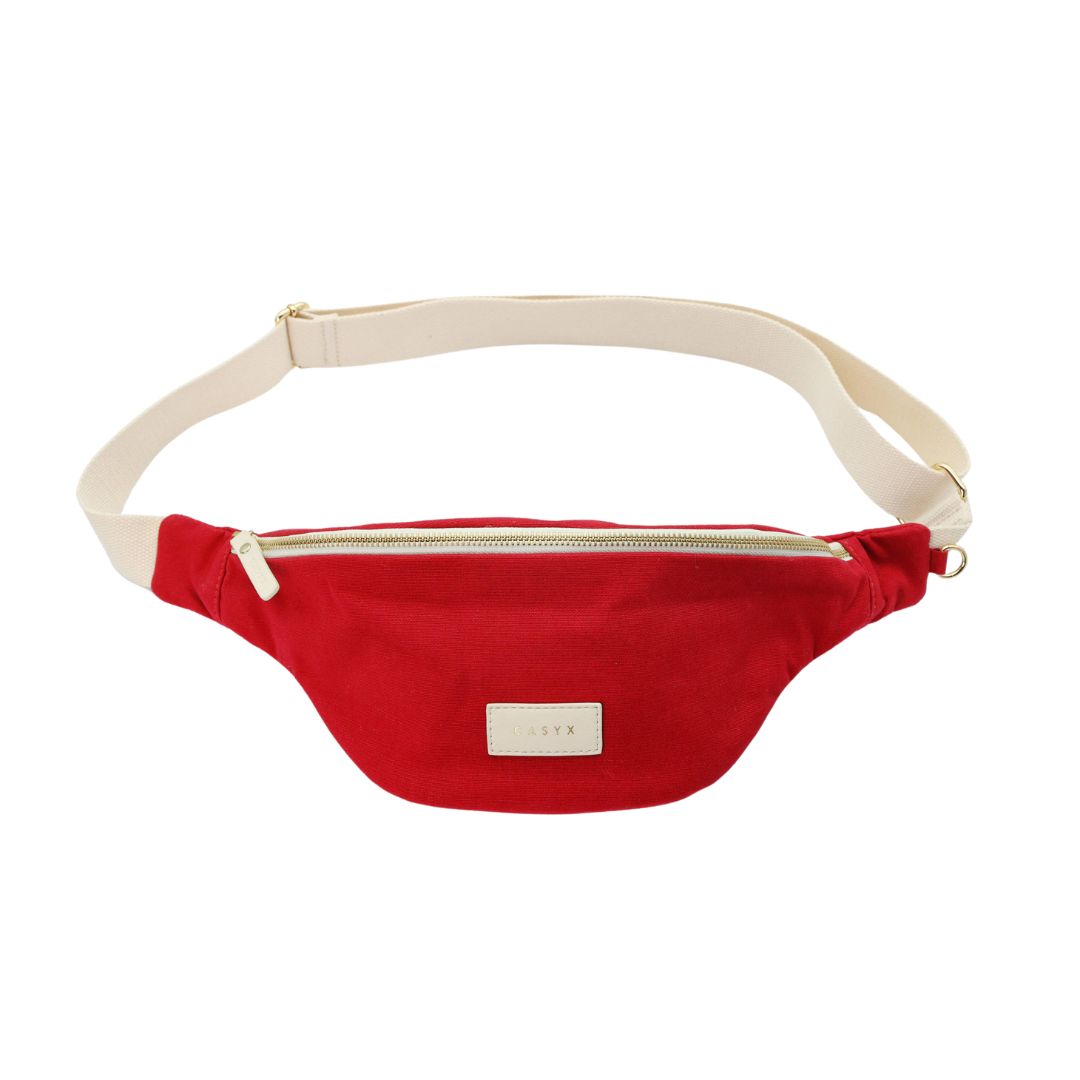 Damen Gürteltasche Canvas Garance Red