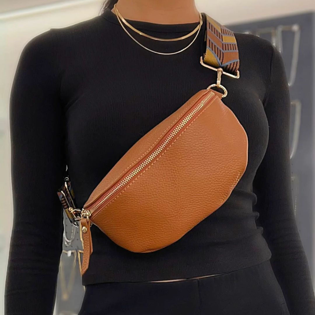 Damen Gürteltasche 'Fanny Pack' helles braun
