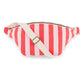 Damen Gürteltasche Streifen in tomate/candy pink