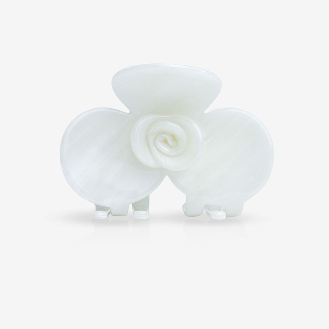 Damen Haarklammer 'Fiore Bianco'