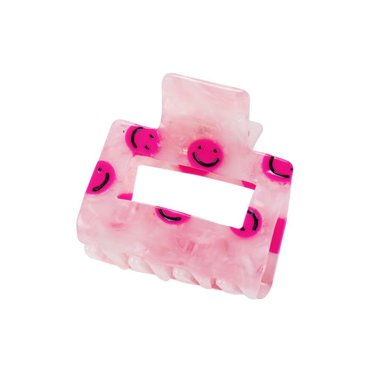 Haarklammer Pink Smileys medium