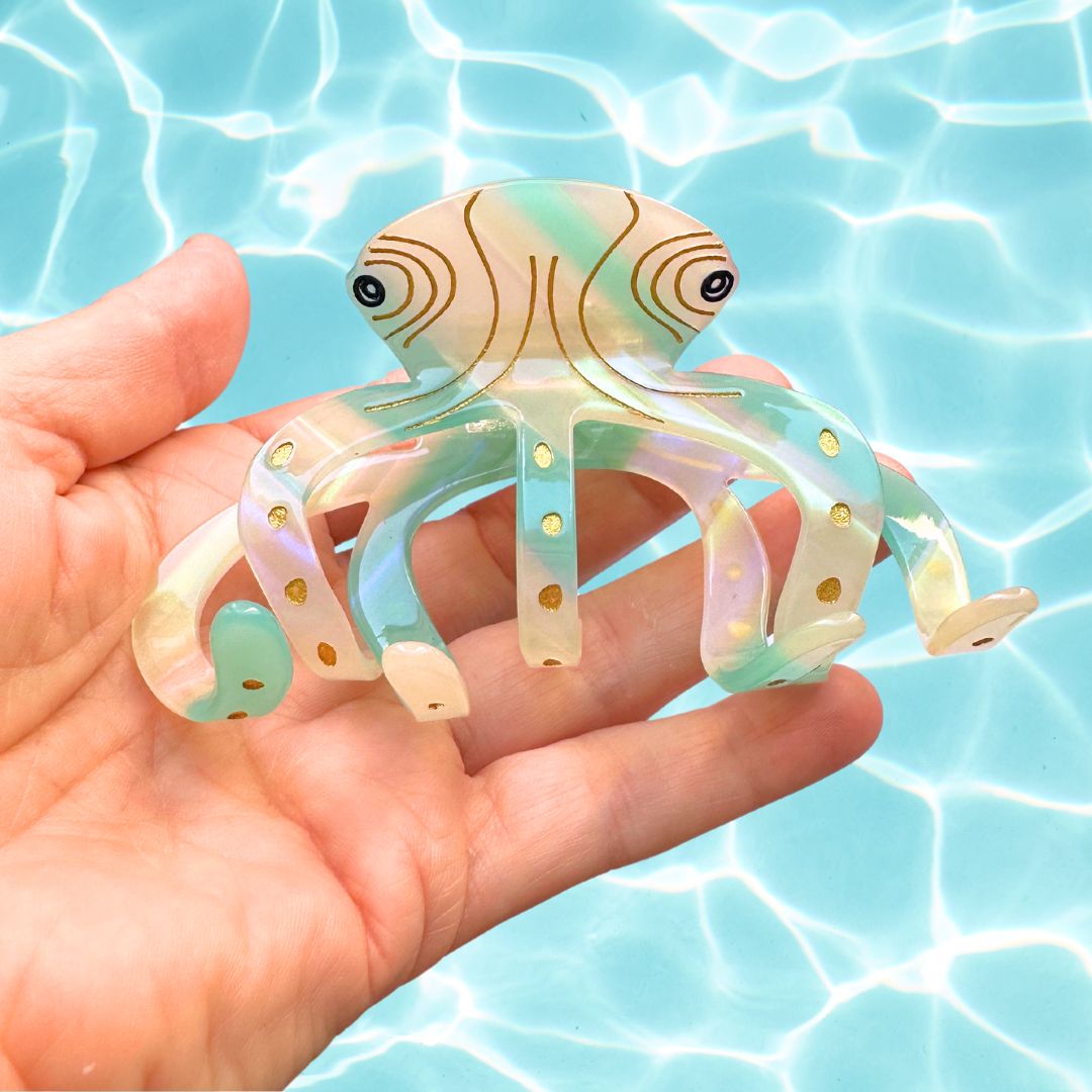 Damen Haarklammer 'Oktopus aqua