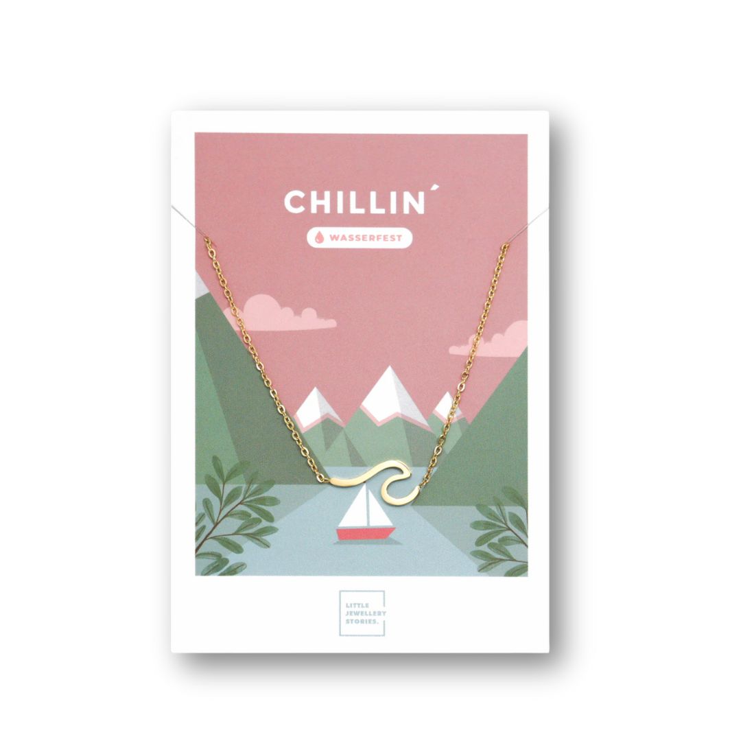 Damen Halskette 'Chillin' Gold