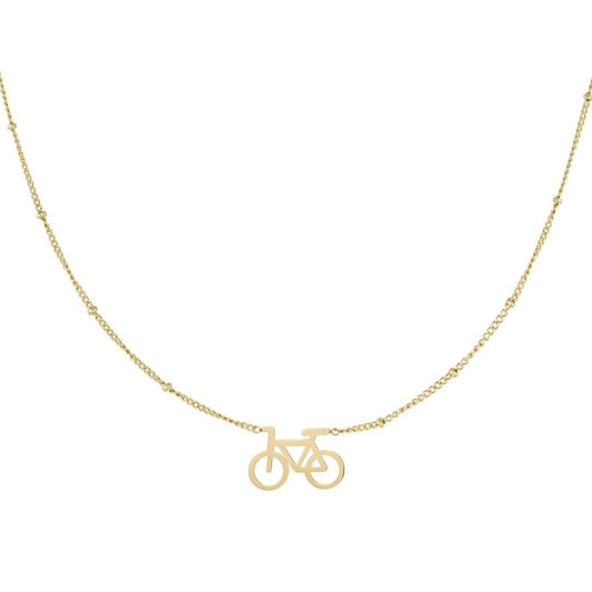 Damen Halskette 'Cycle Chic' gold