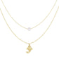 Damen Halskette 'Fish and Pearl' gold