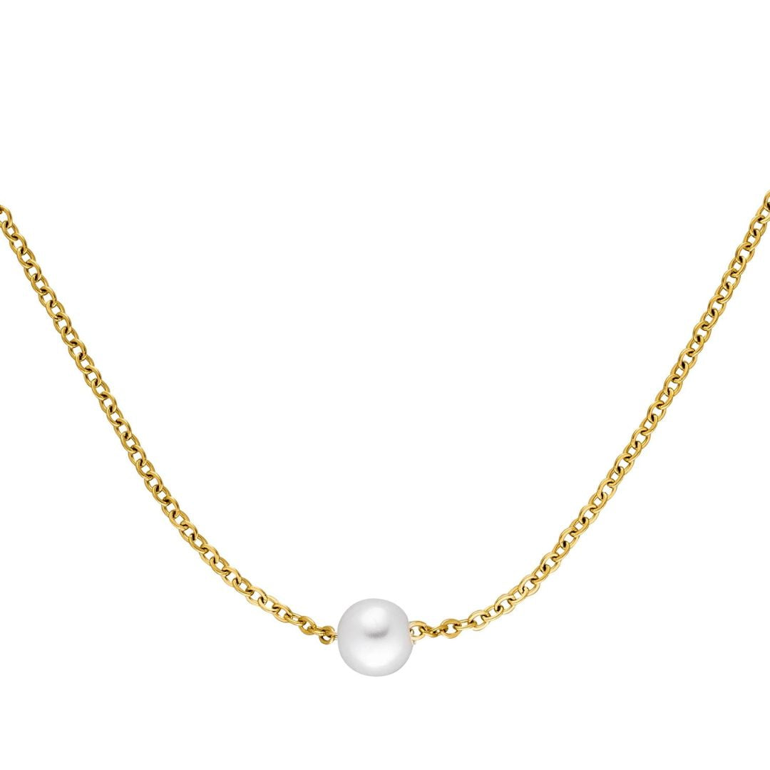 Damen Halskette 'Perle' gold
