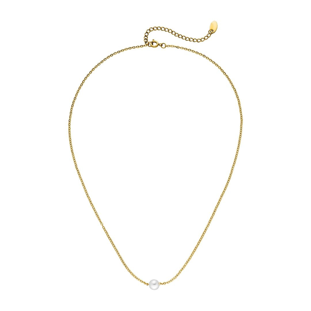 Damen Halskette 'Perle' gold