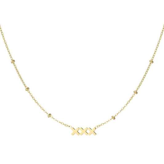 Damen Halskette gold 'XXX'