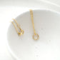 Damen Halskette gold mit kleinem Ring