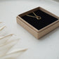 Damen Halskette gold mit kleinem Ring