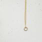 Damen Halskette gold mit kleinem Ring