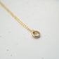 Damen Halskette gold mit kleinem Ring