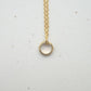 Damen Halskette gold mit kleinem Ring