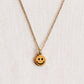 Damen Halskette mit Smiley gold