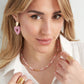 Damen Halskette 'Colorful Dreams' gold/pink