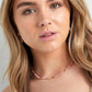 Damen Halskette 'Colorful Dreams' gold/pink
