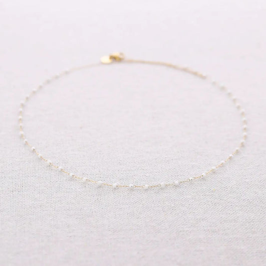 Damen Halskette 'Pearls' gold/weiß