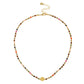 Damen Halskette 'Perlen und Smiley' gold/multicolor