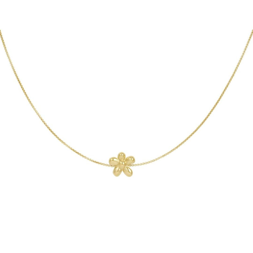 Damen Halskette 'Blume' gold
