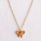 Damen Halskette gold mit Schleife