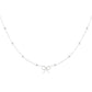 Damen Halskette 'Bow and Balls' silber