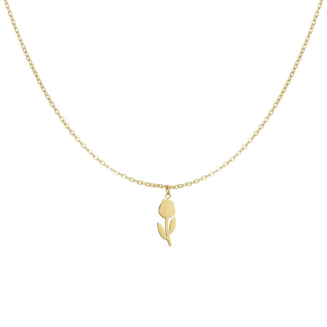 Damen Halskette 'Tulpe' gold