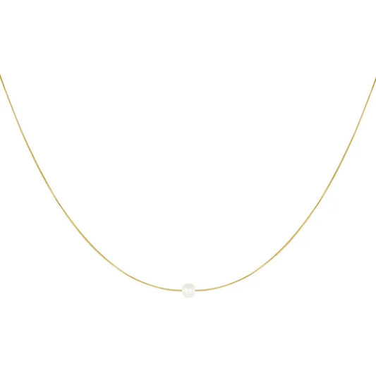 Damen Halskette 'Perle' gold