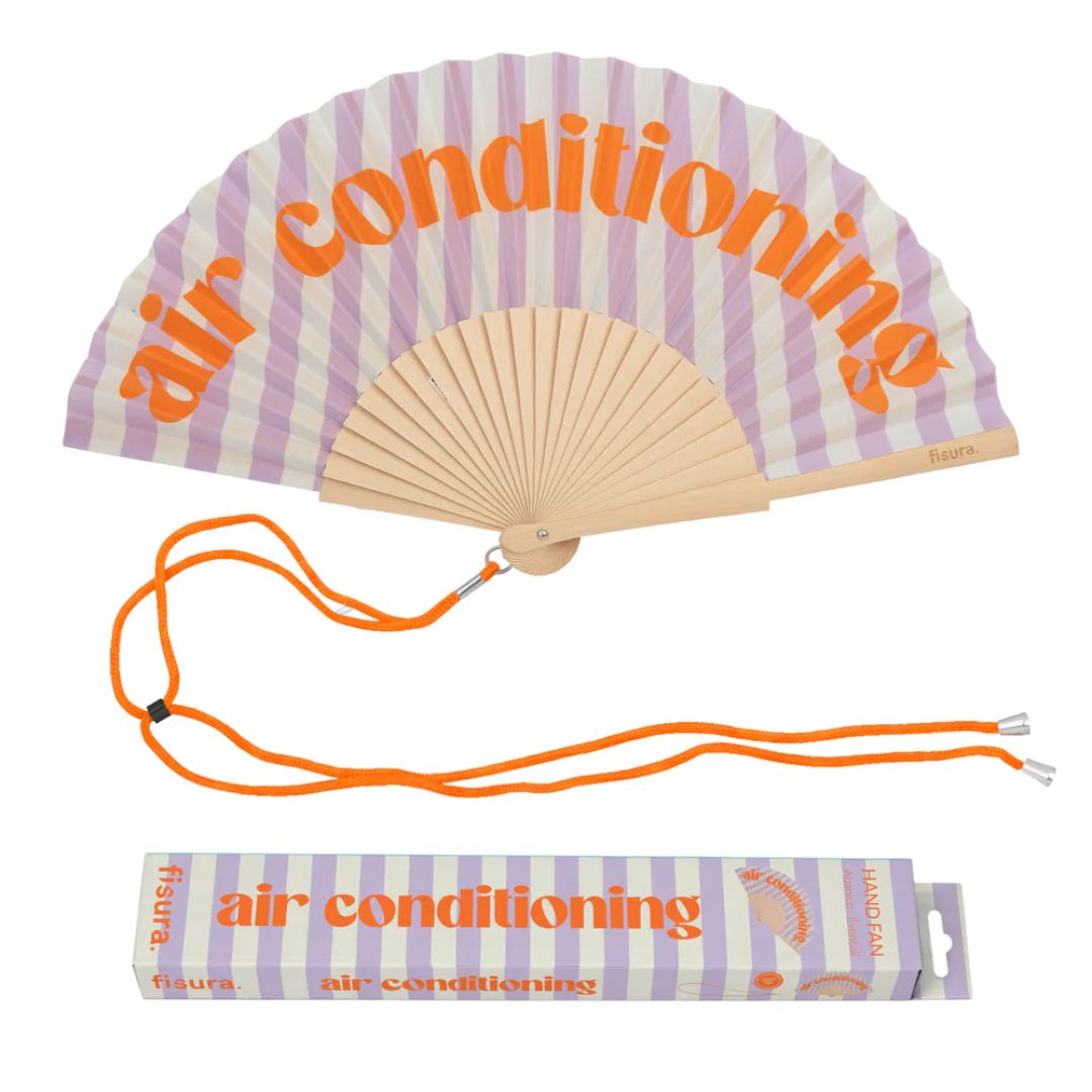 Damen Fächer 'Airconditioning' lila/orange