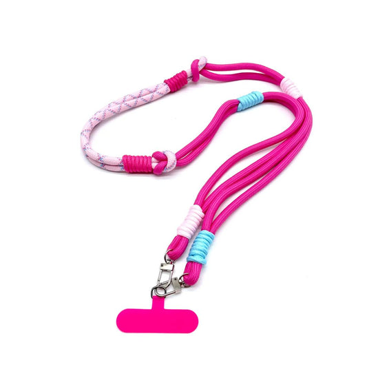 Handykette lang pink/blau