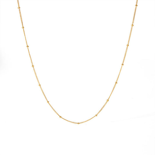Damen Kugel-Halskette gold